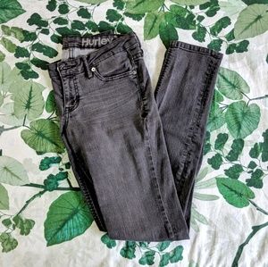 Gray Hurley Jean Leggings With Ankle Zippers